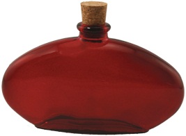 Red Egyptian Oval Bottle